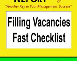 Filling Vacancies Fast Checklist